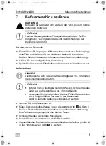 Preview for 9 page of Waeco PerfectCoffee MC 08 Operating Manual