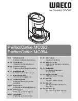 Waeco PerfectCoffee MC052 Installation And Operating Manual preview