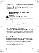 Preview for 63 page of Waeco PerfectCoffee MC06 Operating Manual