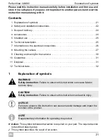 Preview for 21 page of Waeco PerfectView CAM80 Installation And Operating Manual