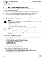 Preview for 22 page of Waeco PerfectView CAM80 Installation And Operating Manual