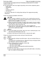 Preview for 23 page of Waeco PerfectView CAM80 Installation And Operating Manual