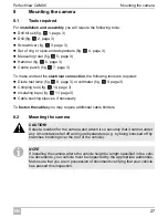 Preview for 27 page of Waeco PerfectView CAM80 Installation And Operating Manual