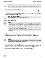 Preview for 111 page of Waeco PerfectView CAM80 Installation And Operating Manual