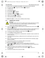 Preview for 27 page of Waeco PerfectView M511L Installation & Operating Manual