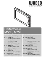 Preview for 1 page of Waeco PerfectView M55L Installation And Operating Manual