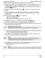 Preview for 32 page of Waeco PerfectView M55L Installation And Operating Manual