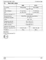 Preview for 221 page of Waeco PerfectView M55L Installation And Operating Manual