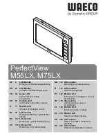 Preview for 1 page of Waeco PerfectView M55LX Installation And Operating Manual