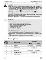 Preview for 244 page of Waeco PerfectView M55LX Installation And Operating Manual