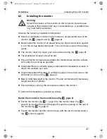 Preview for 47 page of Waeco PerfectView M59L Installation And Operating Instructions Manual