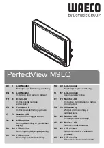 Preview for 1 page of Waeco PerfectView M9LQ Installation And Operating Manual