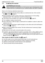 Preview for 32 page of Waeco PerfectView M9LQ Installation And Operating Manual