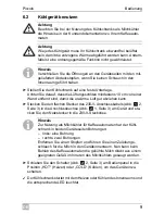 Preview for 9 page of Waeco Piccolo FM-05-JURA01 Instruction Manual