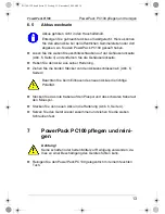 Preview for 13 page of Waeco PowerPack PC100 Instruction Manual