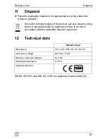 Preview for 21 page of Waeco Refresh-o-mat Operating Manual