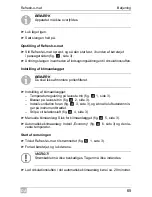 Preview for 65 page of Waeco Refresh-o-mat Operating Manual