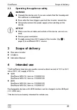 Предварительный просмотр 23 страницы Waeco SinePower MSI212 Installation And Operating Manual