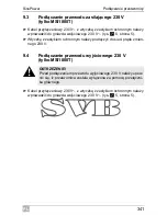 Preview for 341 page of Waeco SinePower MSI924 Installation And Operating Manual