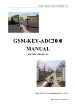 Preview for 1 page of WAFER GSM-KEY-ADC2000 Manual