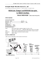 Preview for 1 page of WAFER MDB-RS232 Manual