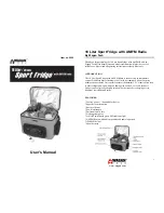 Предварительный просмотр 1 страницы Wagan 18 Liter/30 Cans Sport Fridge with AM/FM radio User Manual