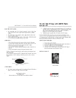 Preview for 2 page of Wagan 18 Liter/30 Cans Sport Fridge with AM/FM... User Manual