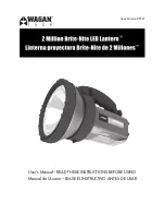 Preview for 1 page of Wagan 2 million Brite-Nite LED Lantern User Manual