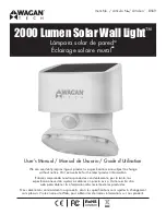 Wagan 2000 Lumen Solar Wall Light User Manual preview