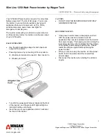 Предварительный просмотр 2 страницы Wagan 2005-1 User Manual