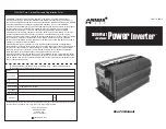 Предварительный просмотр 1 страницы Wagan 3000 Watt User Manual