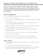 Preview for 2 page of Wagan Brite-Nite 2 Million LED Spotlight Lantern User Manual