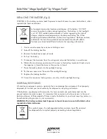 Предварительный просмотр 8 страницы Wagan Brite-Nite 2741 User Manual