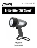 Предварительный просмотр 1 страницы Wagan Brite-Nite 3W Sport 2642 User Manual