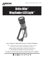 Предварительный просмотр 1 страницы Wagan Brite-Nite Wayfinder LED Light User Manual