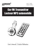 Preview for 1 page of Wagan Car FM Transmitter User Manual