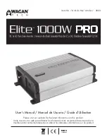 Предварительный просмотр 1 страницы Wagan Elite 1000W PRO User Manual