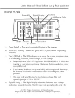 Preview for 5 page of Wagan Elite 1000W PRO User Manual