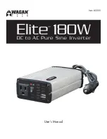 Preview for 1 page of Wagan Elite 180W User Manual