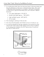 Предварительный просмотр 6 страницы Wagan HealthMate Active Heat User Manual