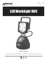 Wagan LED Worklight 900 User Manual предпросмотр
