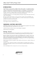 Preview for 2 page of Wagan Lithium Cube 325 User Manual