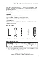 Preview for 3 page of Wagan Mini Cycle User Manual