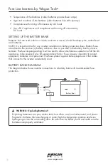 Preview for 12 page of Wagan PURE LINE 1000 User Manual