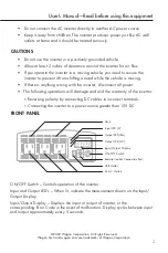 Preview for 3 page of Wagan Slimline Plus 1250 User Manual