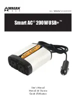 Preview for 1 page of Wagan Smart AC 200W USB+ User Manual