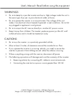 Preview for 3 page of Wagan SmartAC 425W User Manual