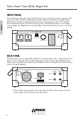 Preview for 8 page of Wagan SOLAR e POWER 2548 User Manual