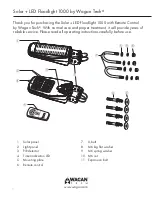 Preview for 2 page of Wagan Solar + LED Floodlight 1000 User Manual