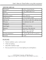 Preview for 3 page of Wagan Solar + LED Floodlight 1000 User Manual